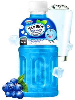 Bebida Nico Nico Mogu Arándanos Toppings Jelly | + 30 Zumo | 320 ml.