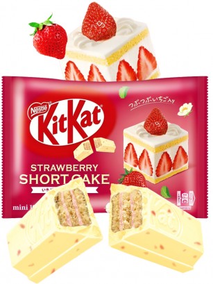 Mini Kit Kats de Shortcake de Fresa | 10 Unidades