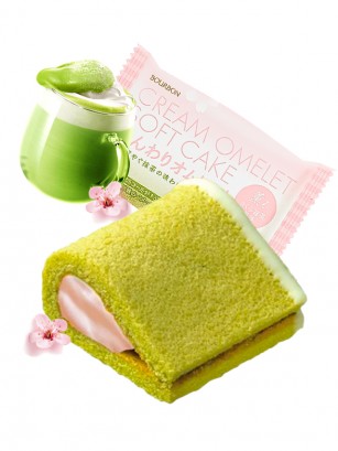 Soft Cake de Sakura y Matcha | Unidad